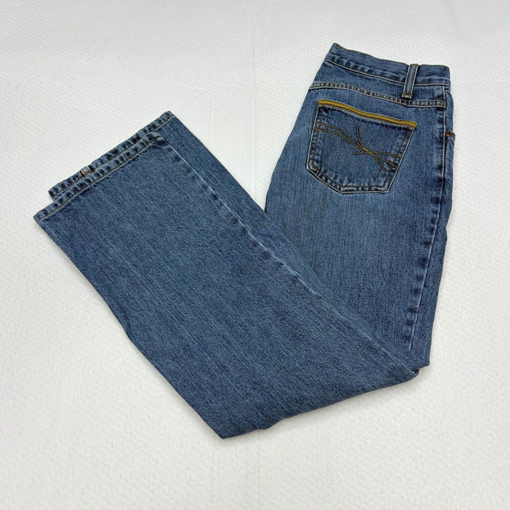Y2K Cruel Girl Slim Jeans Womens Size 7 Short Medium Wash Flared Paper Tags